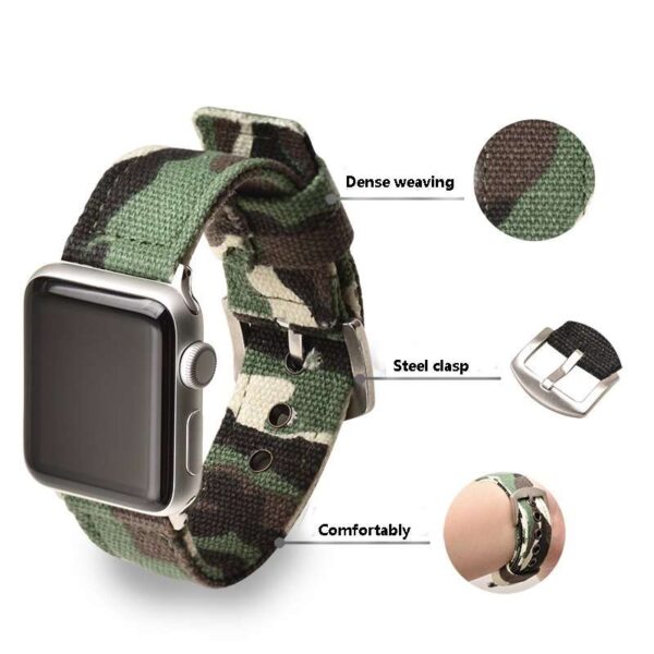 Nylon Apple watch Bands Camo Strap: Fashion-Forward & Durable Apple Watch Band