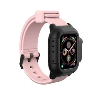 Sport Clear Band and Case para Apple Watch, Pulseira de Silicone