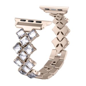 Stainless & Milanese Apple watch Bands Floral Sparkle Crystal Bracelet for Apple Watch
