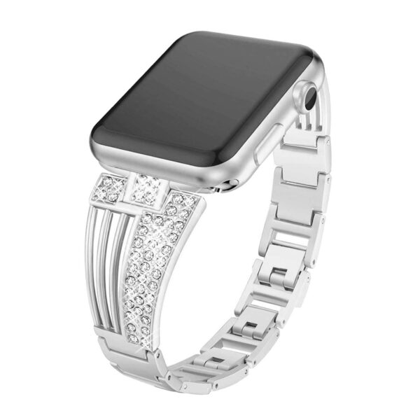 Stainless & Milanese Apple watch Bands Diamond Strap for Apple Watch: Elevate Series 5, 4, 3, 2