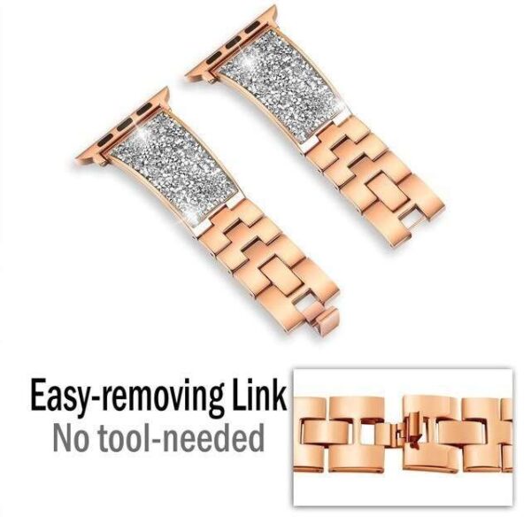 Stainless & milanese apple watch bands diamond apple watch band: luxurious style upgrade