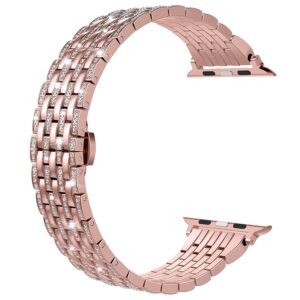 Stainless & milanese apple watch bands crystal diamond watch band – elevate your style