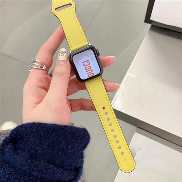Leather strap For Apple watch band 44mm 40mm 42mm 38mm wrist watchband bracelet for correa iWatch 12