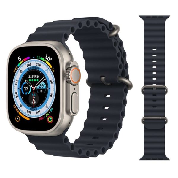 Silicone apple watch bands ocean-inspired apple watch strap: stylish statement